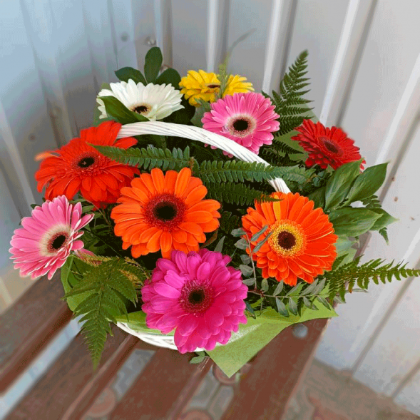 Корзина с герберами в Джанкое