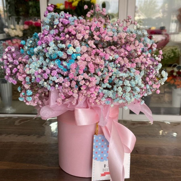 Гипсофила в розовой коробке  в Джанкое