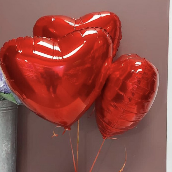 Фольгированый шар в форме сердца 1 шт. в Джанкое