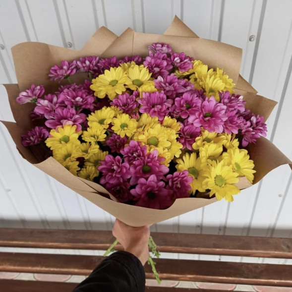 Букет 9 хризантем в Джанкое