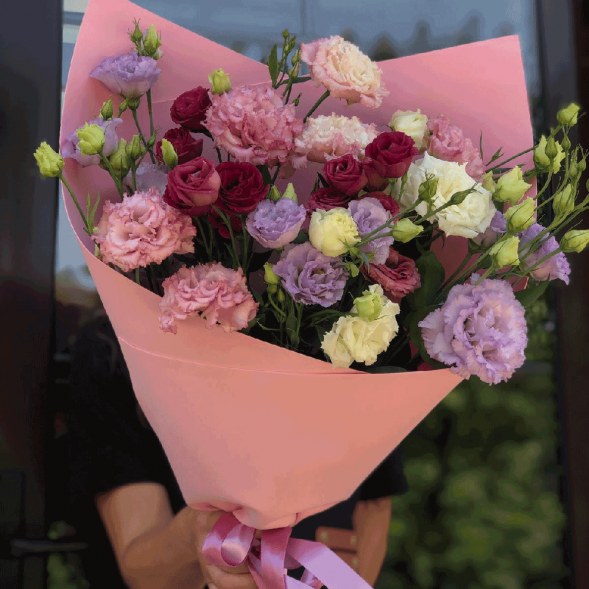 Букет 7 ярких эустом в Джанкое