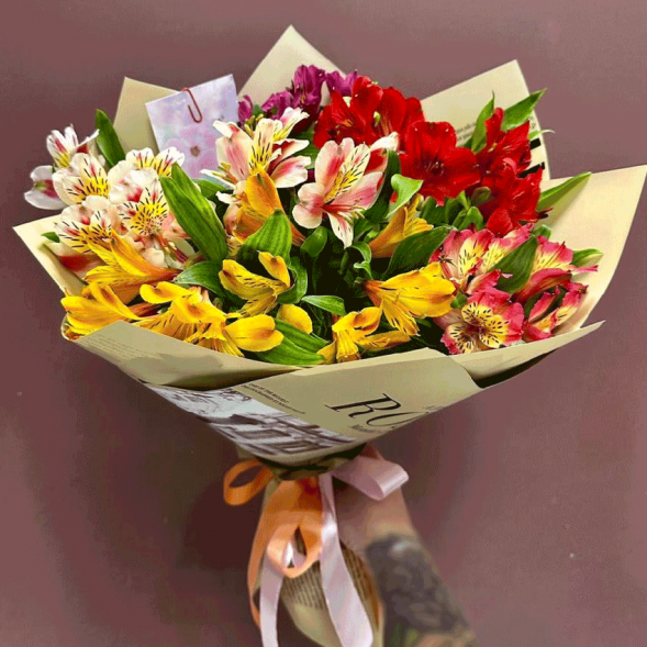 Букет 11 альстромерий в Джанкое