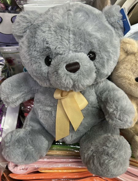 Плюшевый мишка тёмный 30-35 см. в Джанкое